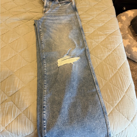 Judy Blue Retro High Waist Wide Leg Jeans - Denim Blue - Picture 3 of 3